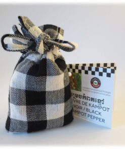 Sachet Krama de 50 g de poivre de Kampot noir